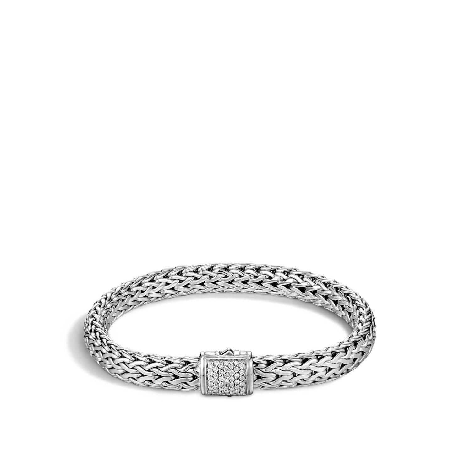 John Hardy Icon Bracelet, Diamonds, 0.24 CTTW - Carter's Collective Fine Jewelry