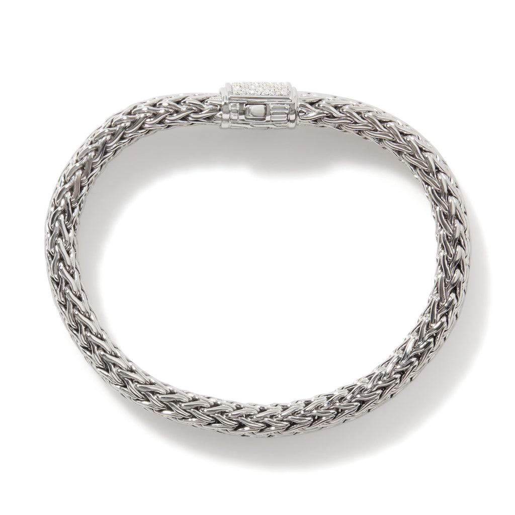 John Hardy Icon Bracelet, Diamonds, 0.24 CTTW - Carter's Collective Fine Jewelry
