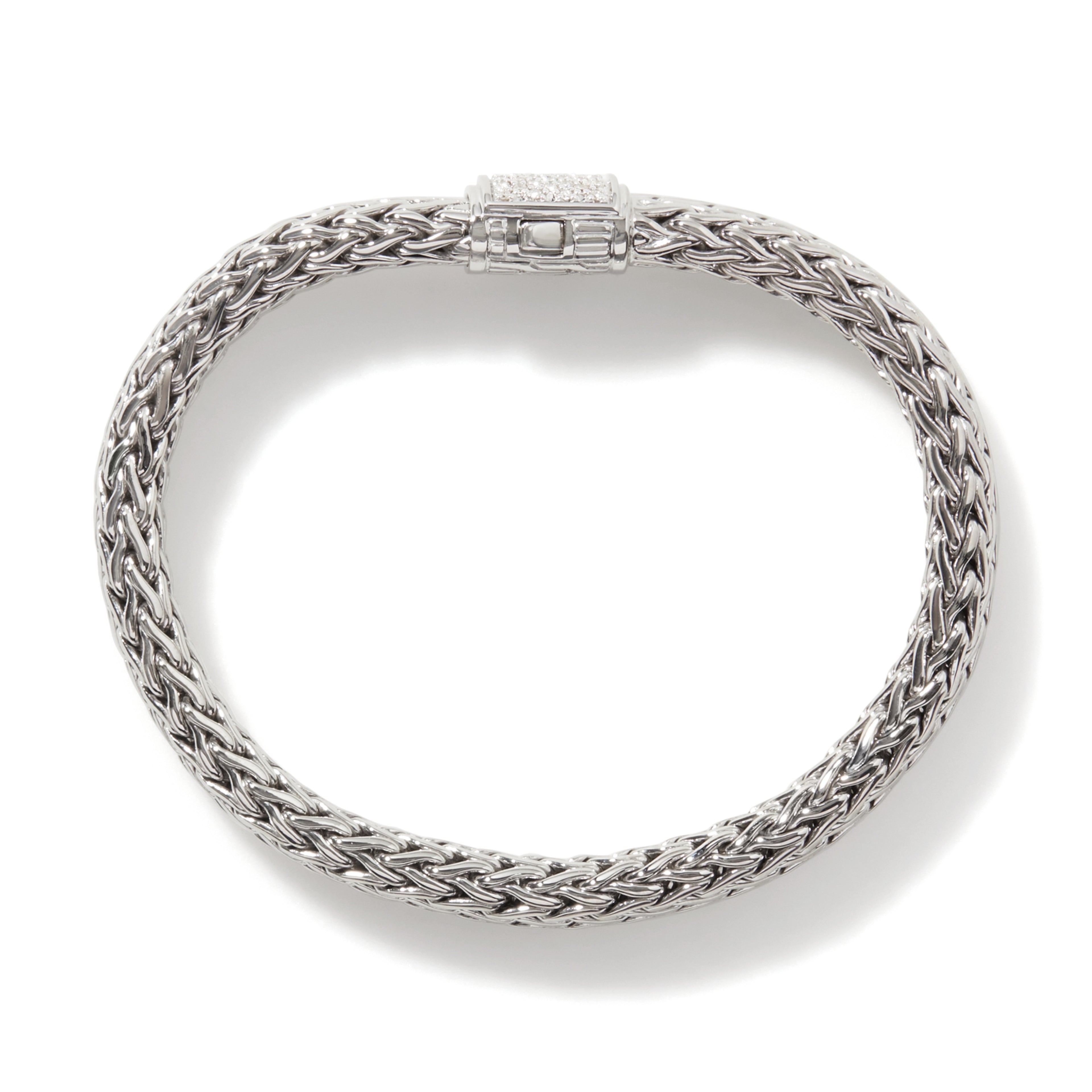 John Hardy Icon Bracelet, Diamonds, 0.24 CTTW - Carter's Collective Fine Jewelry