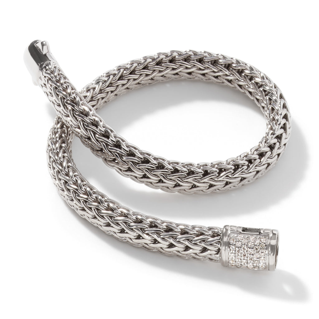 John Hardy Icon Bracelet, Diamonds, 0.16 CTTW - Carter's Collective Fine Jewelry