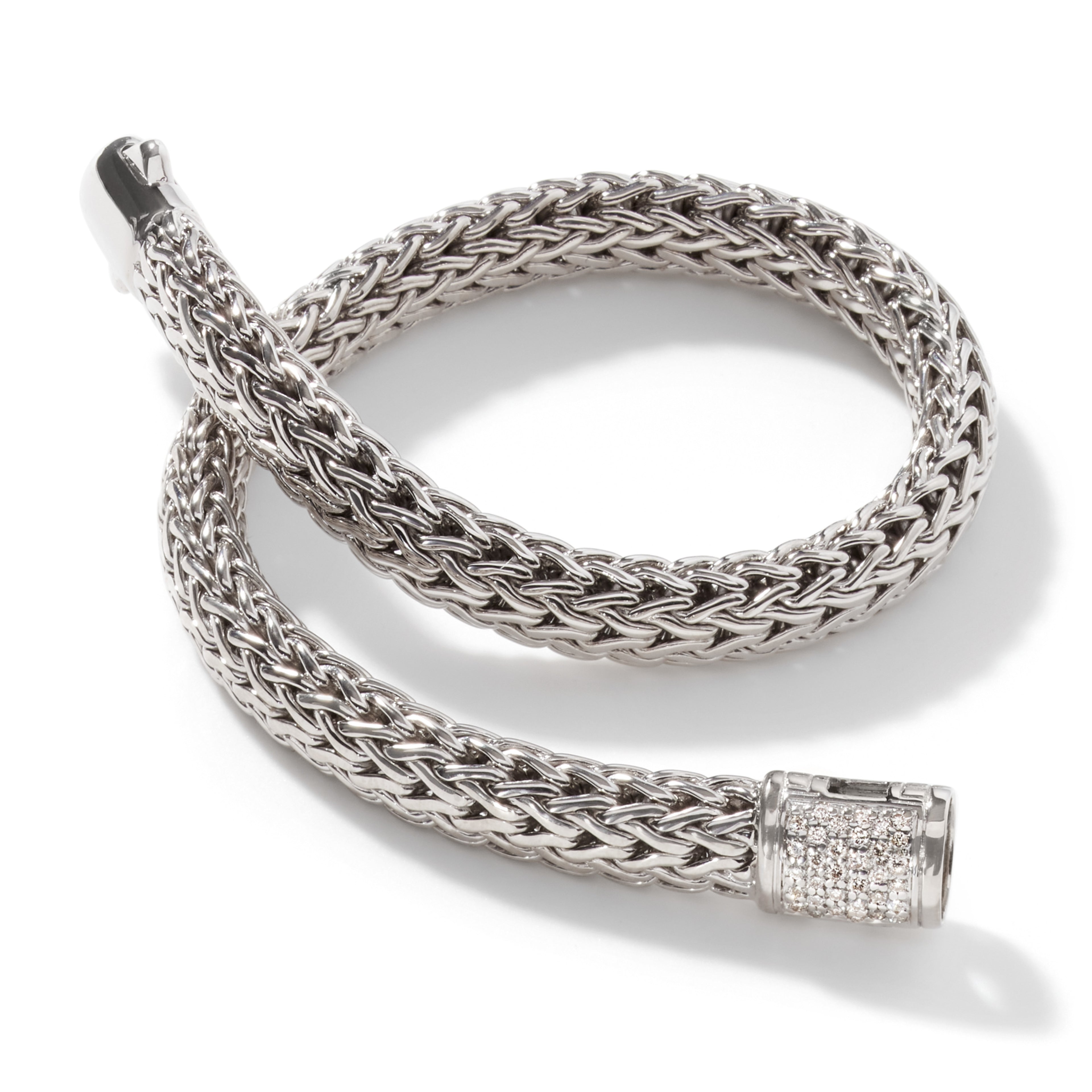 John Hardy Icon Bracelet, Diamonds, 0.16 CTTW - Carter's Collective Fine Jewelry