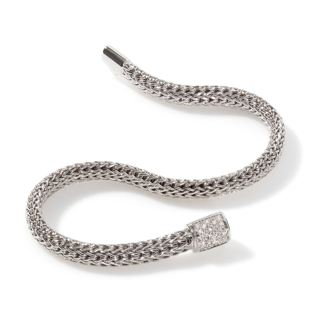 John Hardy Icon Bracelet, Diamonds, 0.18 CTTW - Carter's Collective Fine Jewelry