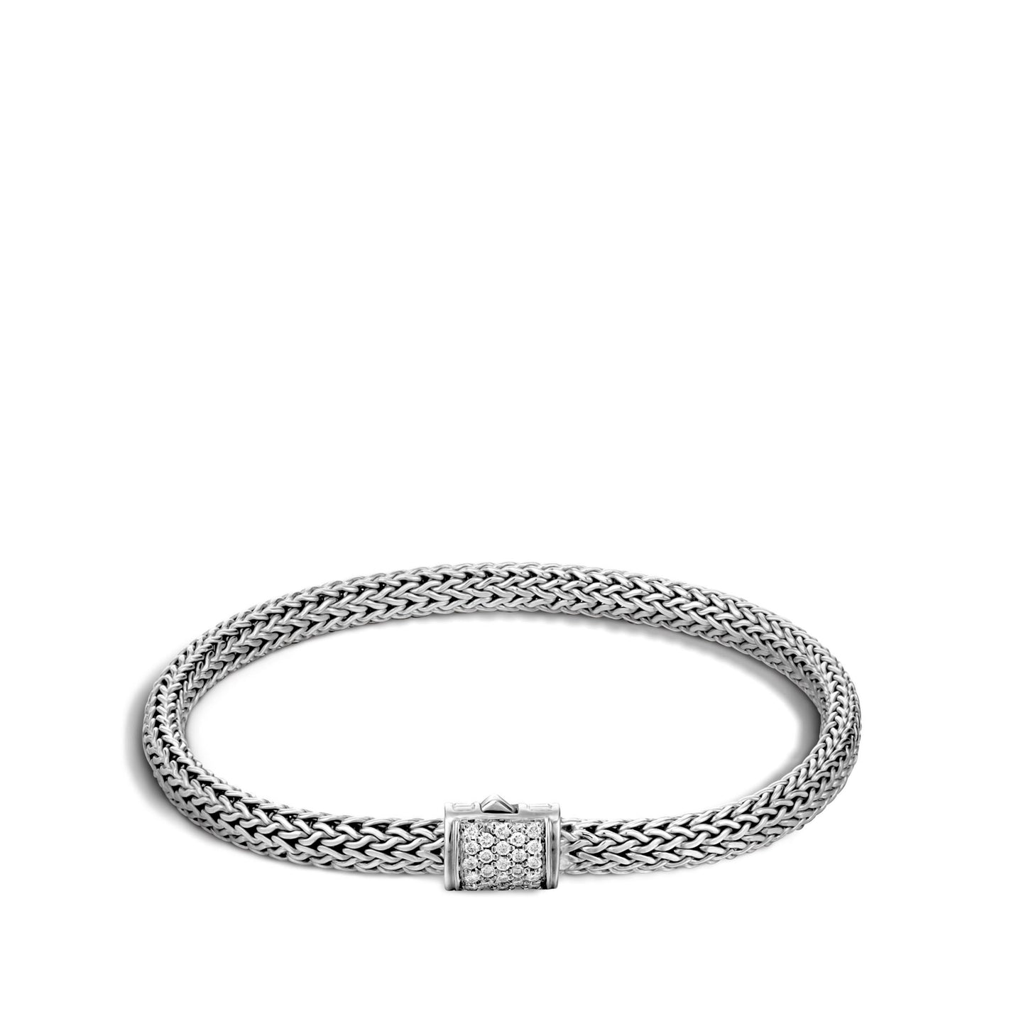 John Hardy Icon Bracelet, Diamonds, 0.18 CTTW - Carter's Collective Fine Jewelry