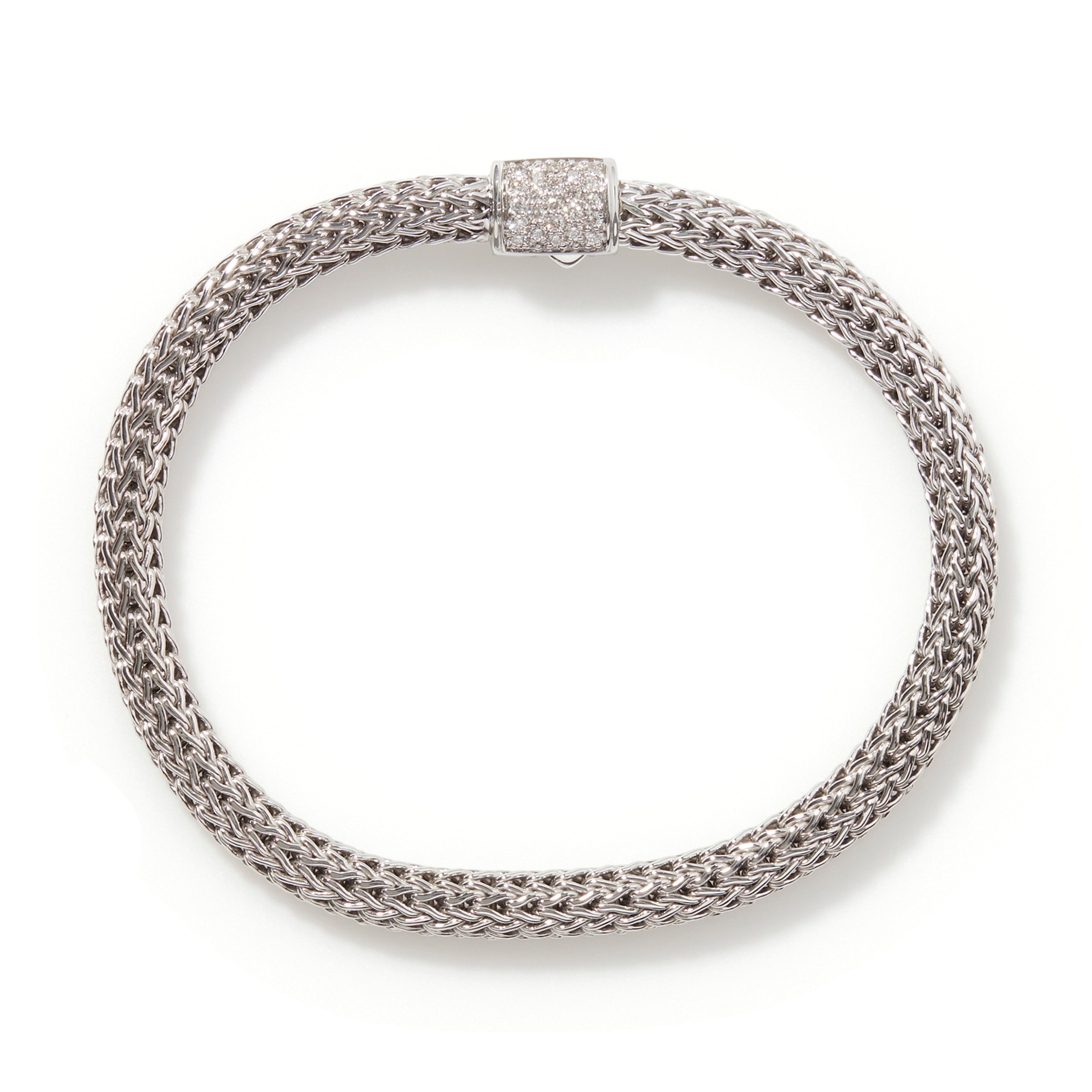 John Hardy Icon Bracelet, Diamonds, 0.18 CTTW - Carter's Collective Fine Jewelry