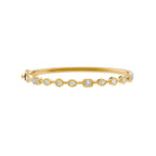 Lab Grown Diamond Multi Shape Faux Bezel Bangle, 1.65 CTTW - Carter's Collective Fine Jewelry