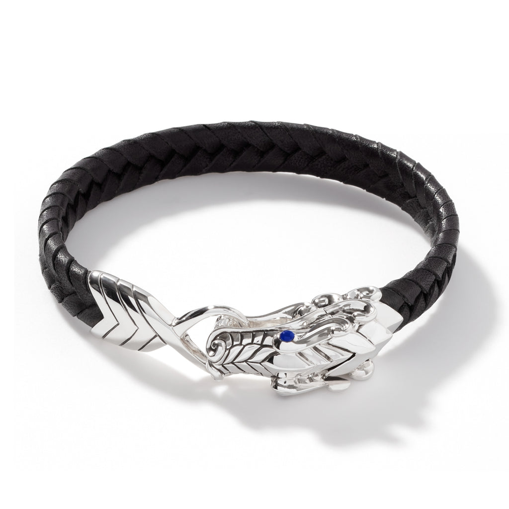 John Hardy Naga Bracelet, Leather - Carter's Collective Fine Jewelry