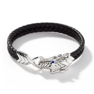 John Hardy Naga Bracelet, Leather - Carter's Collective Fine Jewelry