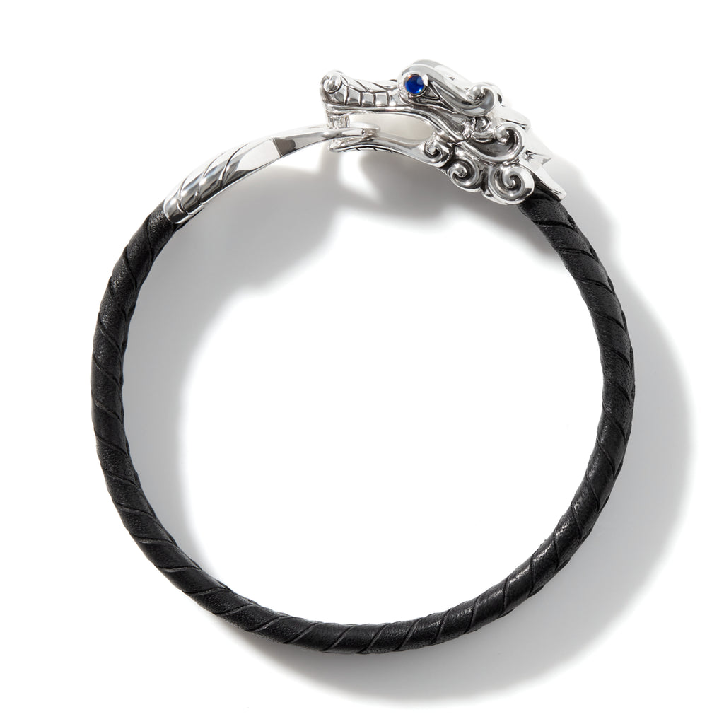 John Hardy Naga Bracelet, Leather - Carter's Collective Fine Jewelry