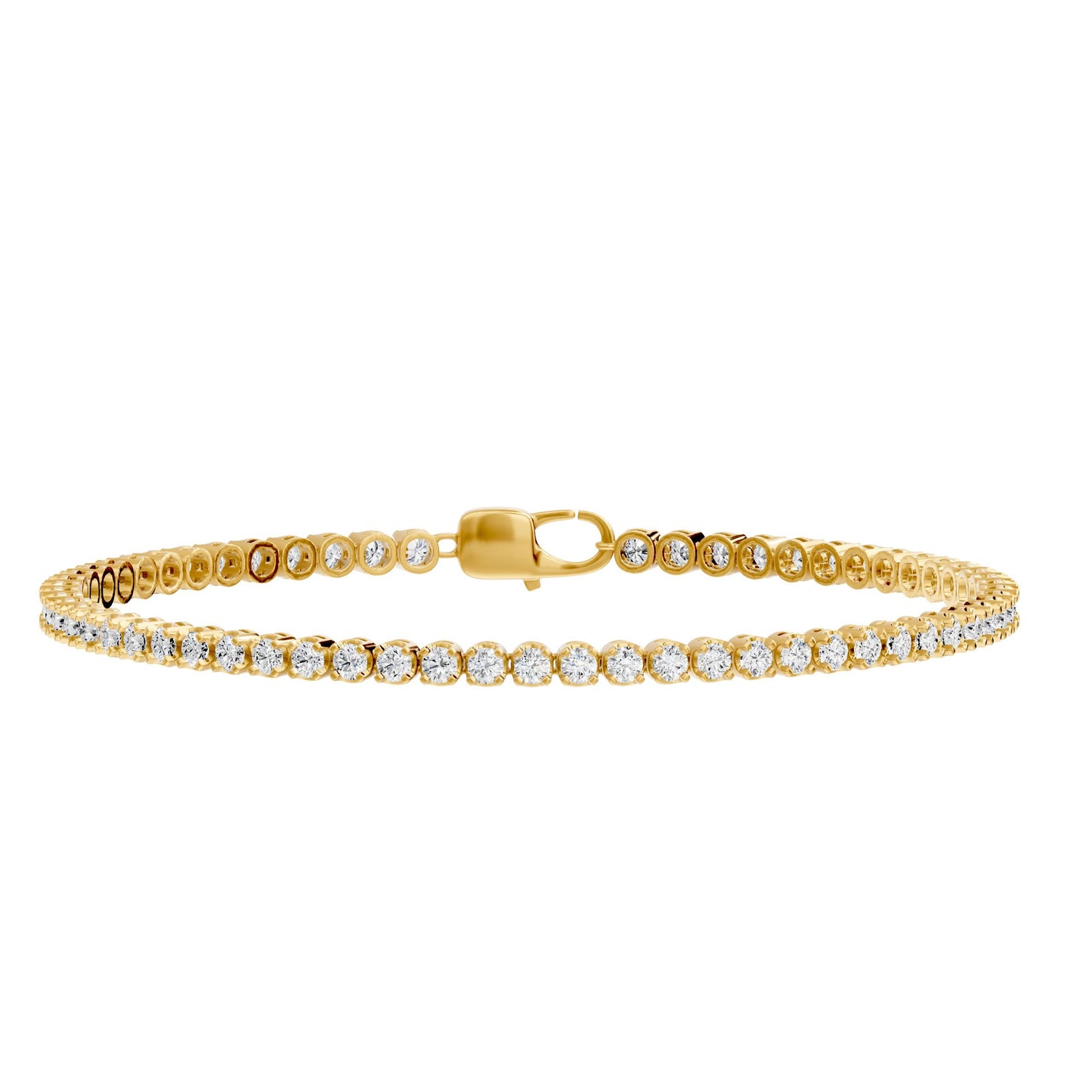 Lab Grown Floating Diamond Tennis Bracelet, 2 CTTW - Carter's Collective Fine Jewelry