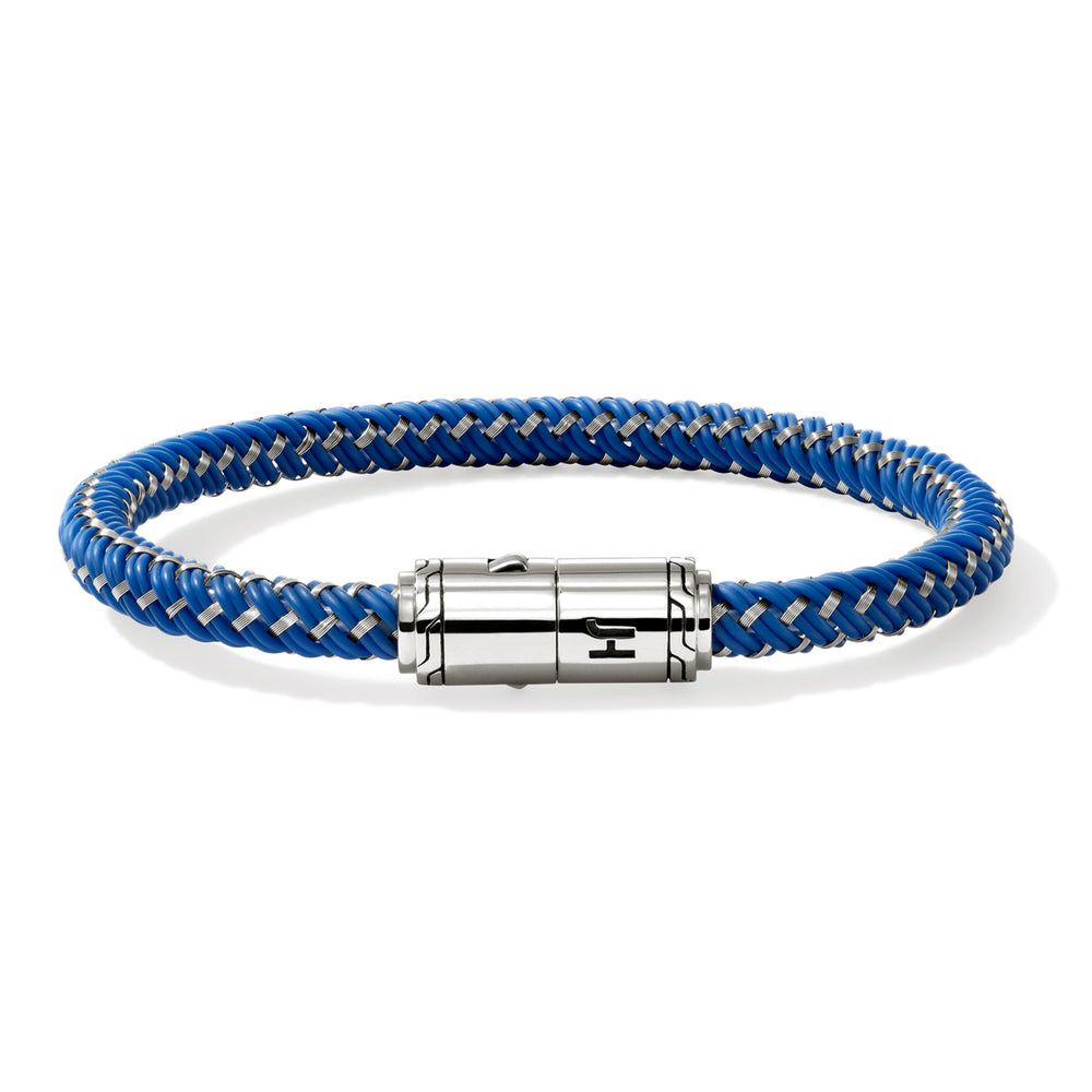 John Hardy Cord Bracelet, Sterling Silver & Rubber - Carter's Collective Fine Jewelry