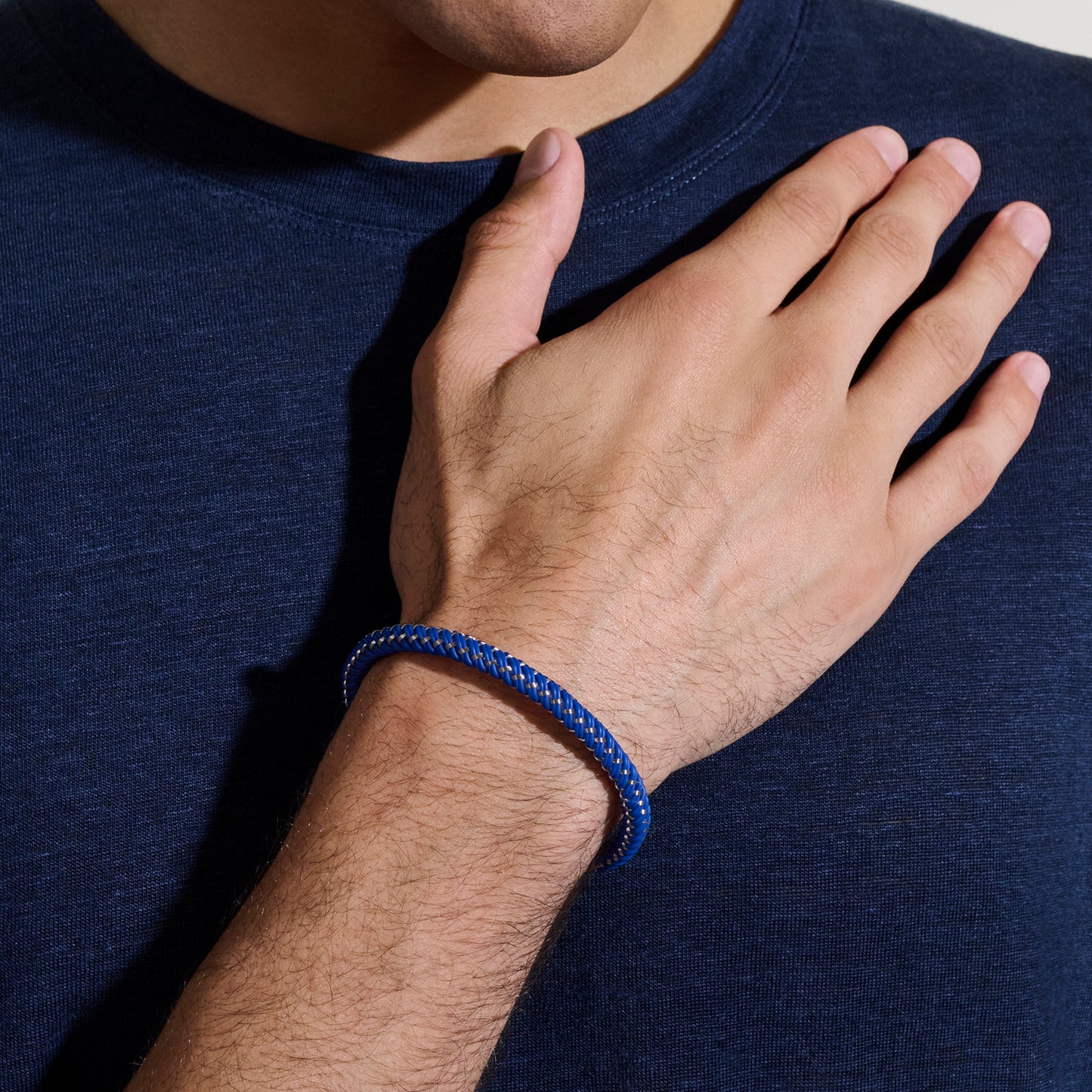 John Hardy Cord Bracelet, Sterling Silver & Rubber - Carter's Collective Fine Jewelry