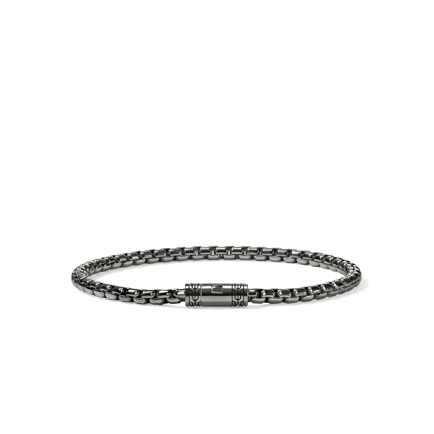 John Hardy Box Chain Bracelet, Dark Silver - Carter's Collective Fine Jewelry