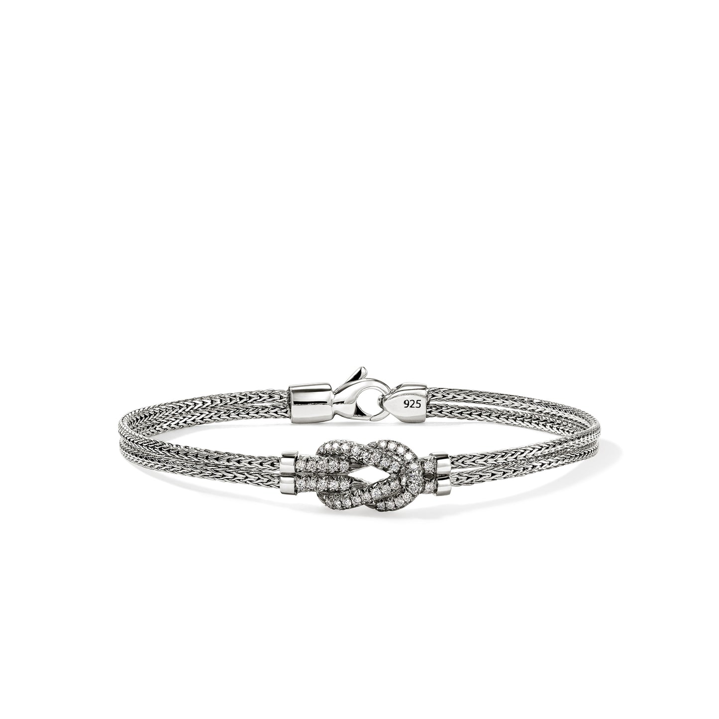 John Hardy Love Knot Bracelet, Diamonds, 0.30 CTTW - Carter's Collective Fine Jewelry