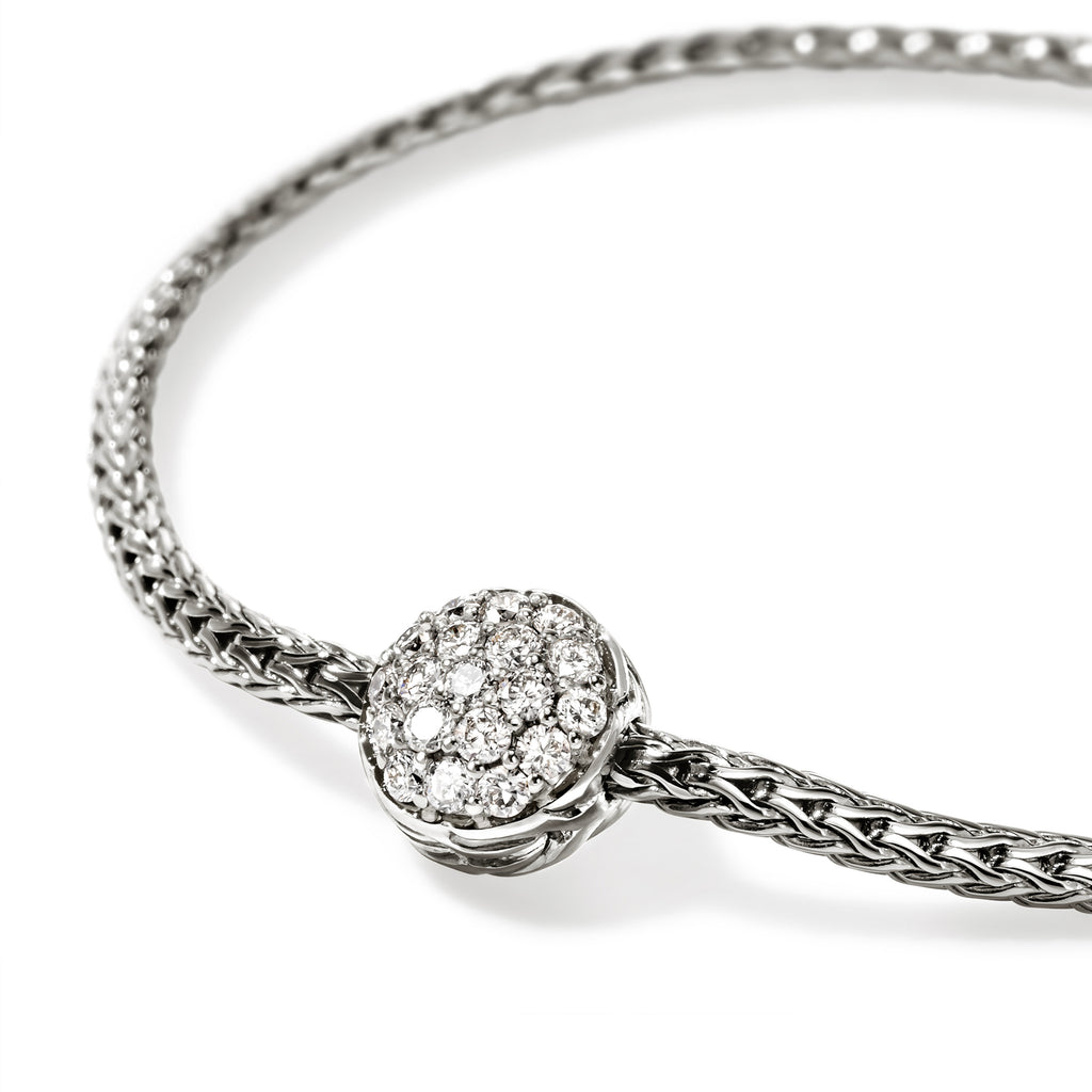 John Hardy JH Essential Pave Bracelet, Diamonds, 0.15 CTTW - Carter's Collective Fine Jewelry
