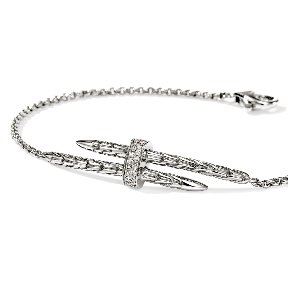 
                  
                    John Hardy Spear Station Bracelet, Diamonds, 0.08 CTTW - Carter's Collective Fine Jewelry
                  
                