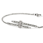 John Hardy Spear Station Bracelet, Diamonds, 0.08 CTTW - Carter's Collective Fine Jewelry