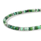 John Hardy Heishi Bracelet, Hardstones & Emeralds - Carter's Collective Fine Jewelry