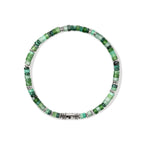 John Hardy Heishi Bracelet, Hardstones & Emeralds - Carter's Collective Fine Jewelry