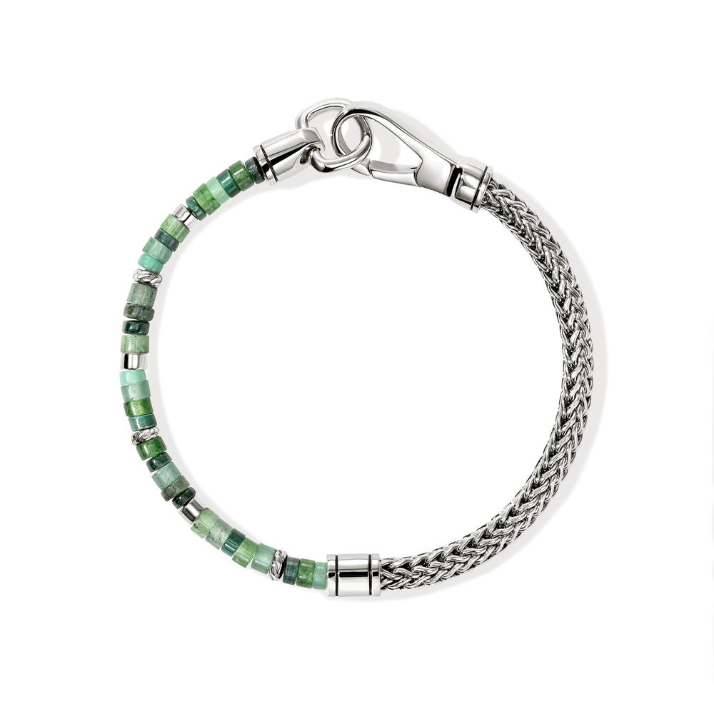 
                  
                    John Hardy Heishi Chain Bracelet, Hardstones & Emeralds - Carter's Collective Fine Jewelry
                  
                