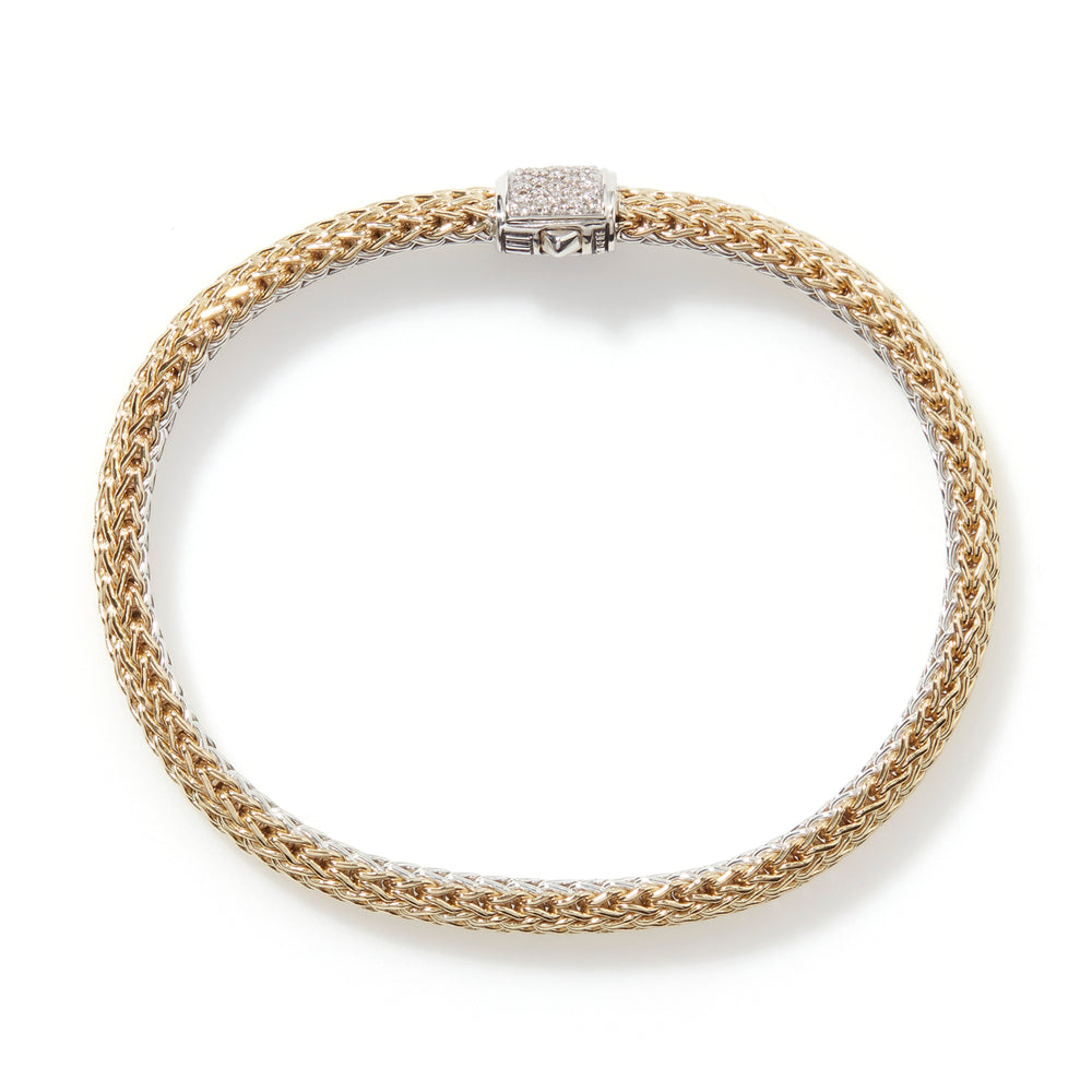 
                  
                    John Hardy Reversible Icon Bracelet, Gold, Silver & Diamonds, 5MM - Carter's Collective Fine Jewelry
                  
                