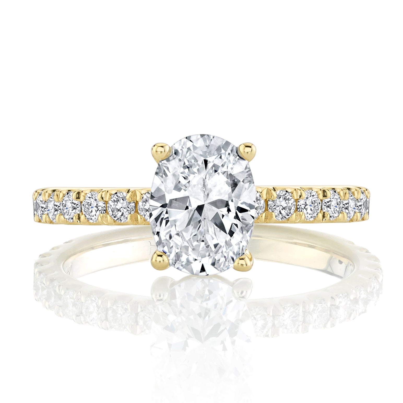 Iris Natural Oval Cut Diamond Engagement Ring, 2.59 CTTW - Carter's Collective Fine Jewelry