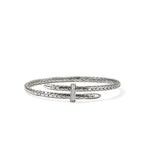 John Hardy Spear Flex Cuff, Diamonds, 0.16 CTTW - Carter's Collective Fine Jewelry