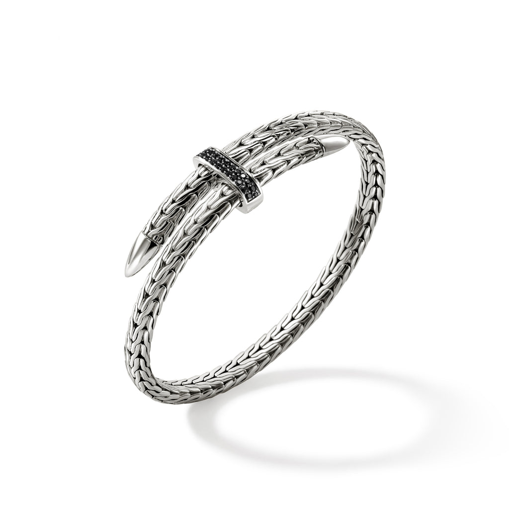 John Hardy Spear Flex Cuff, Black Sapphire - Carter's Collective Fine Jewelry