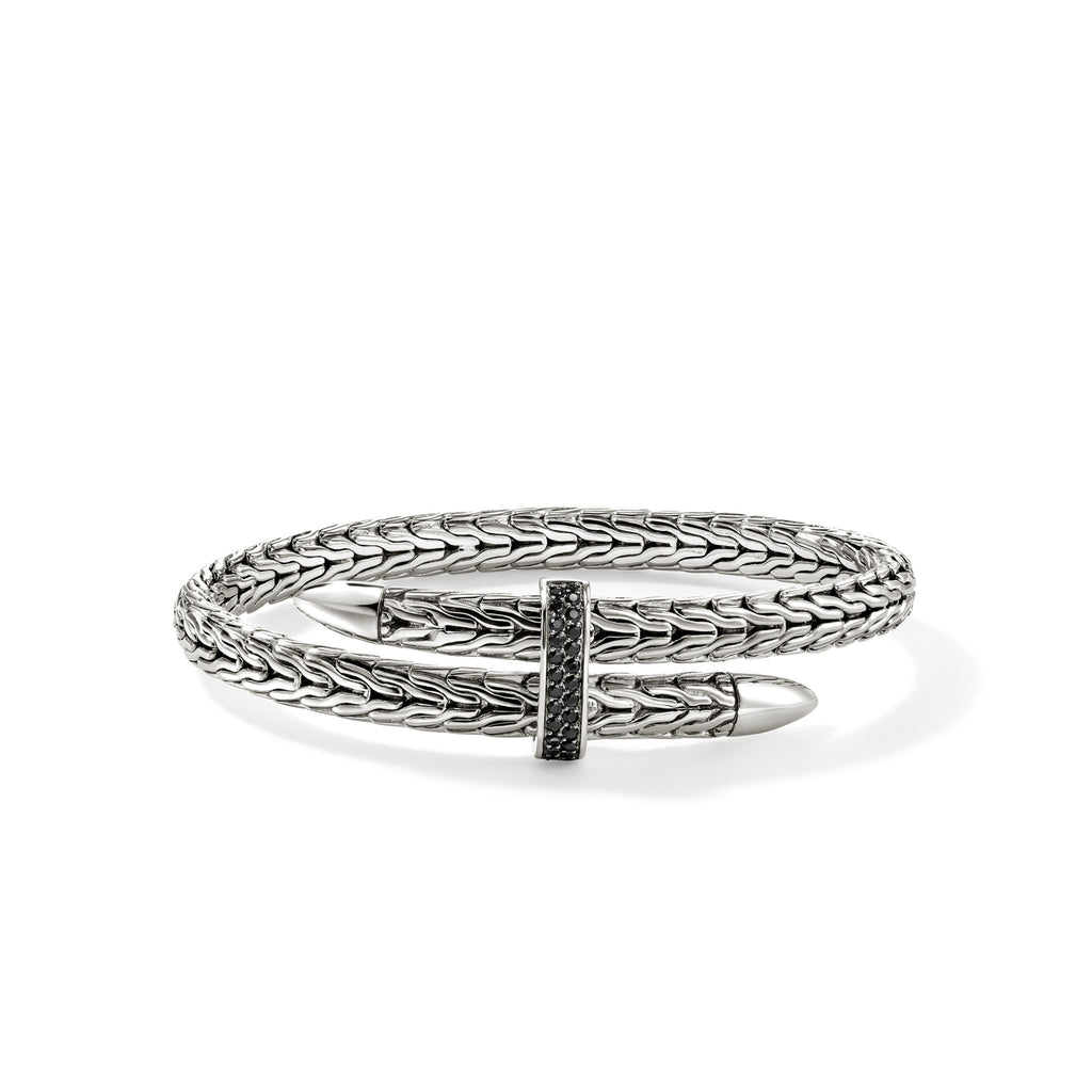 John Hardy Spear Flex Cuff, Black Sapphire - Carter's Collective Fine Jewelry