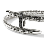 John Hardy Spear Flex Cuff, Black Sapphire - Carter's Collective Fine Jewelry