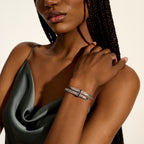 John Hardy Spear Flex Cuff, Black Sapphire - Carter's Collective Fine Jewelry