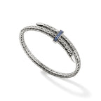 John Hardy Spear Flex Cuff, Blue Sapphire - Carter's Collective Fine Jewelry