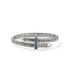 John Hardy Spear Flex Cuff, Blue Sapphire - Carter's Collective Fine Jewelry