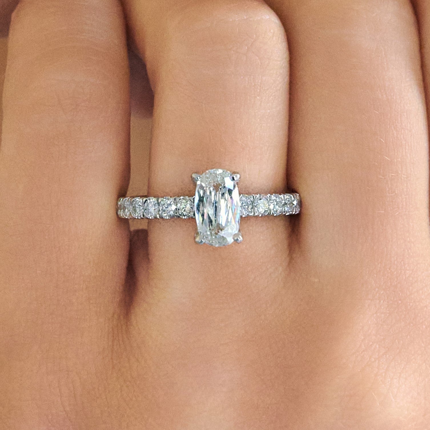 Ivy Elongated Cushion Diamond Engagement Ring, 1.56 CTTW - Carter's Collective Fine Jewelry