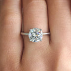 Poppy Old European Cut Natural Diamond Hidden Halo Solitaire Engagement Ring, 1.60 CTTW - Carter's Collective Fine Jewelry