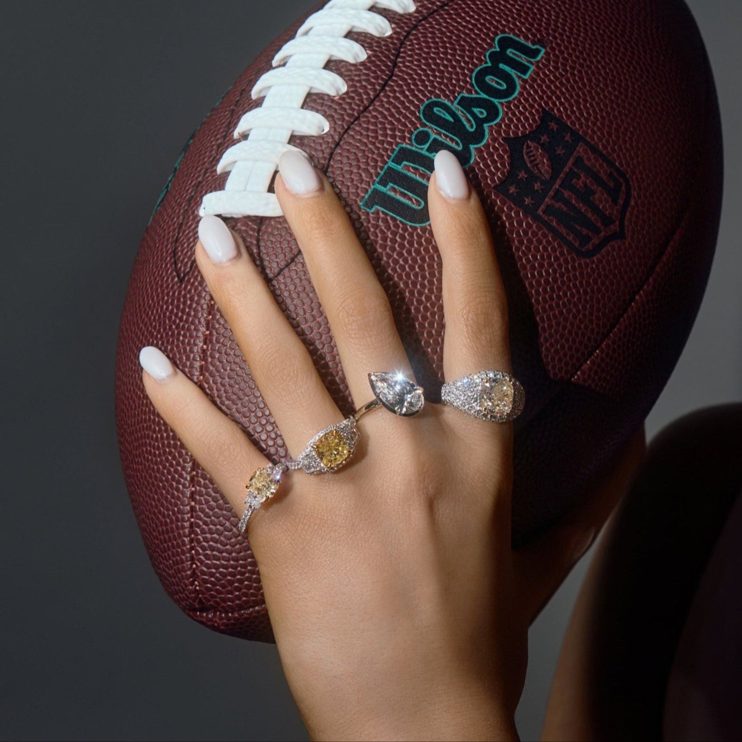 Natural Fancy Yellow Cushion Cut Diamond and White Diamond Pave Signet Style Ring, 6.46 CTTW - Carter's Collective Fine Jewelry