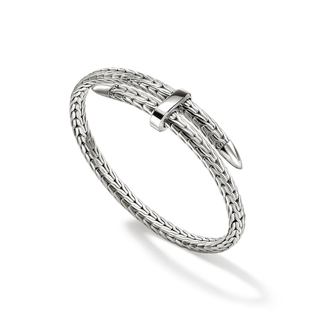 John Hardy Spear Flex Cuff, Sterling Silver - Carter's Collective Fine Jewelry