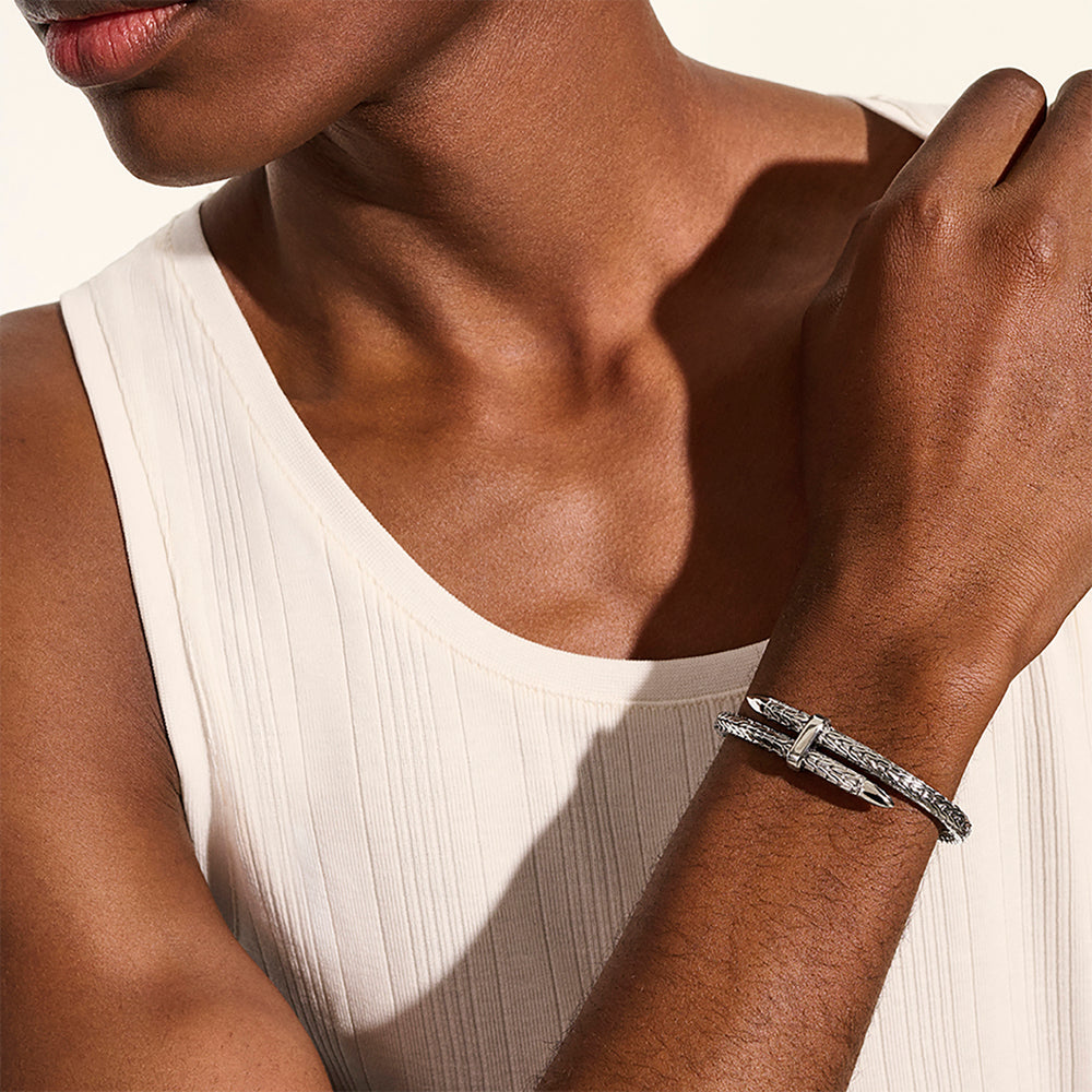 John Hardy Spear Flex Cuff, Sterling Silver - Carter's Collective Fine Jewelry