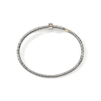John Hardy Spear Flex Cuff, Gold & Sterling Silver & Diamonds, 0.16 CTTW - Carter's Collective Fine Jewelry
