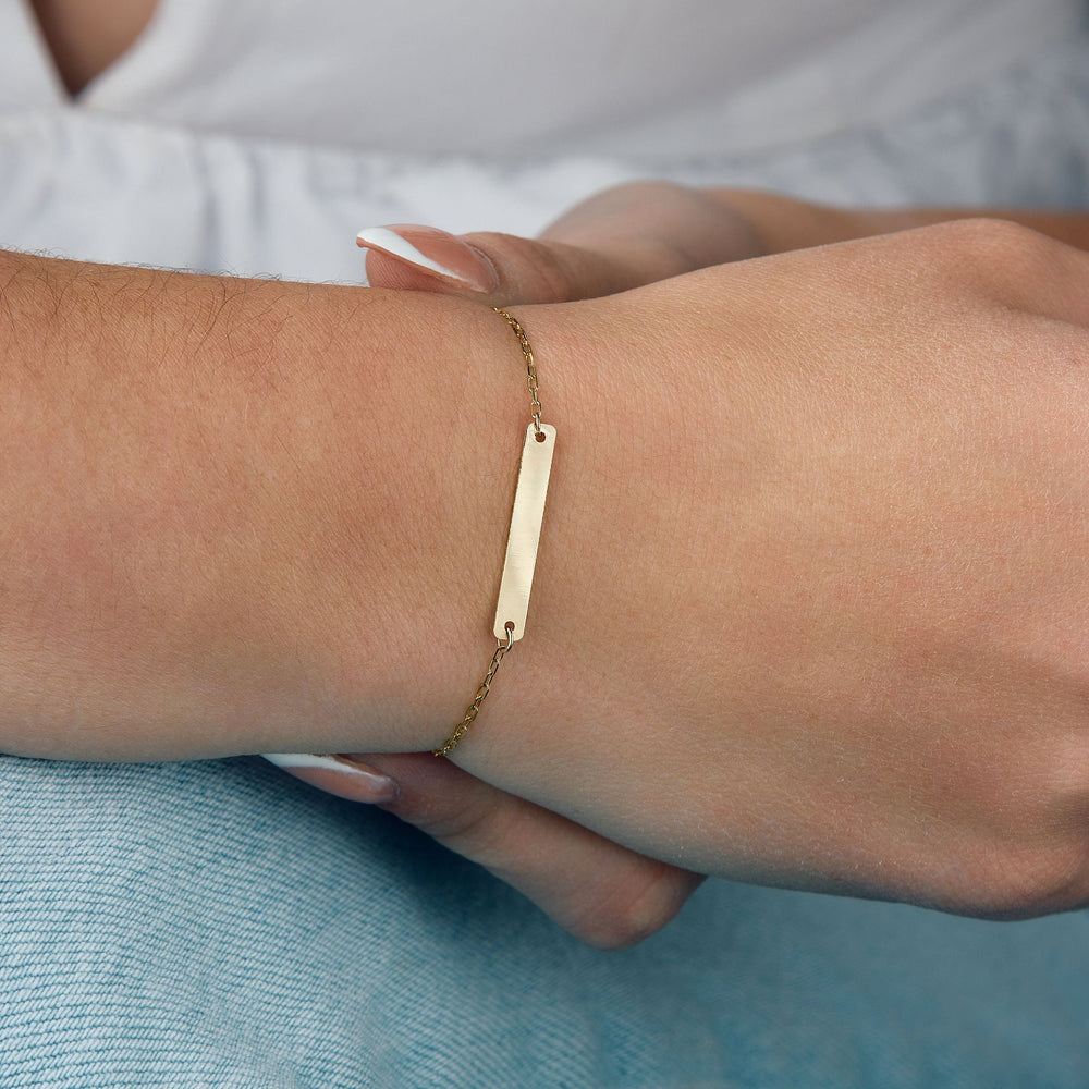 Love Letters Engravable Bar Bracelet - Carter's Collective Fine Jewelry