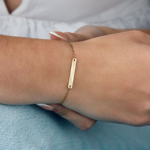 Love Letters Engravable Bar Bracelet - Carter's Collective Fine Jewelry