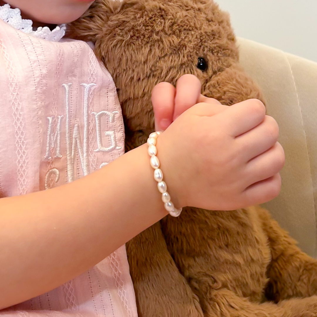Children's Freshwater Pearl Stretch Bracelet - Carter's Collective Fine Jewelry