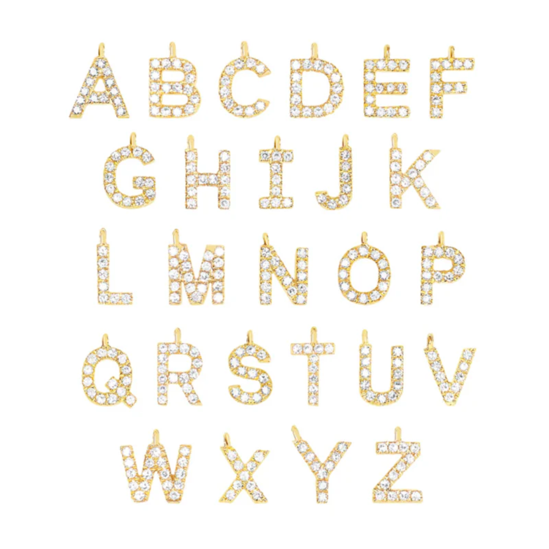 Diamond Initial Charm - Carter's Collective Fine Jewelry