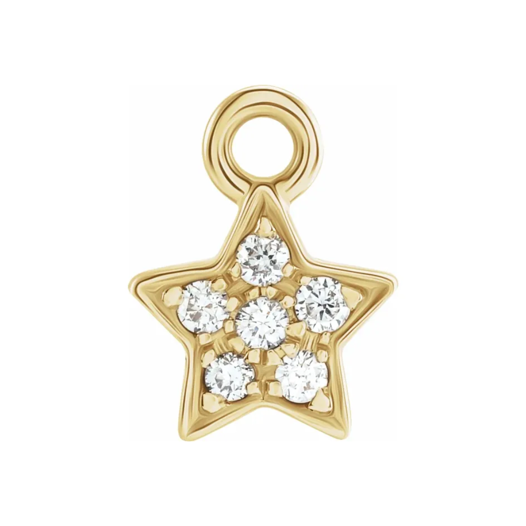 Pave Diamond Star Charm - Carter's Collective Fine Jewelry