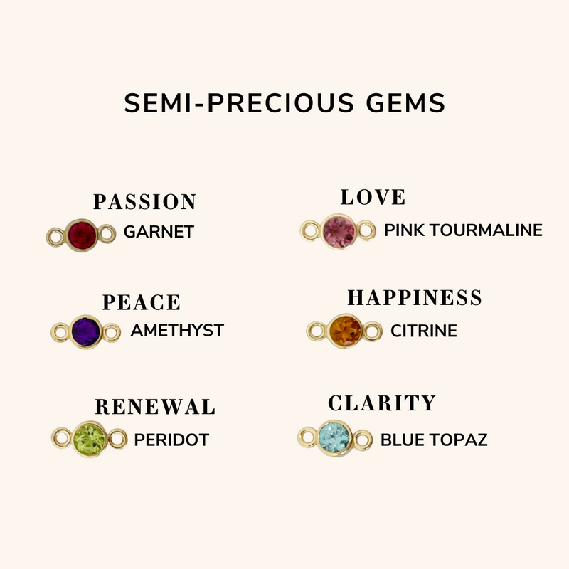 Mini Semi Precious Gemstone Charms