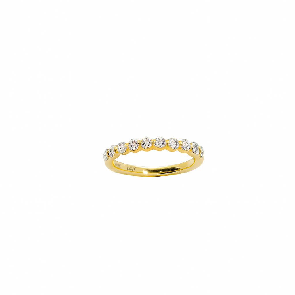 Round Diamond Bezel Band, 0.46 CTTW - Carter's Collective Fine Jewelry
