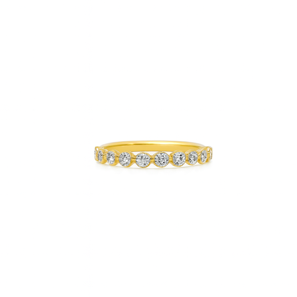 Round Diamond Bezel Band, 0.46 CTTW - Carter's Collective Fine Jewelry