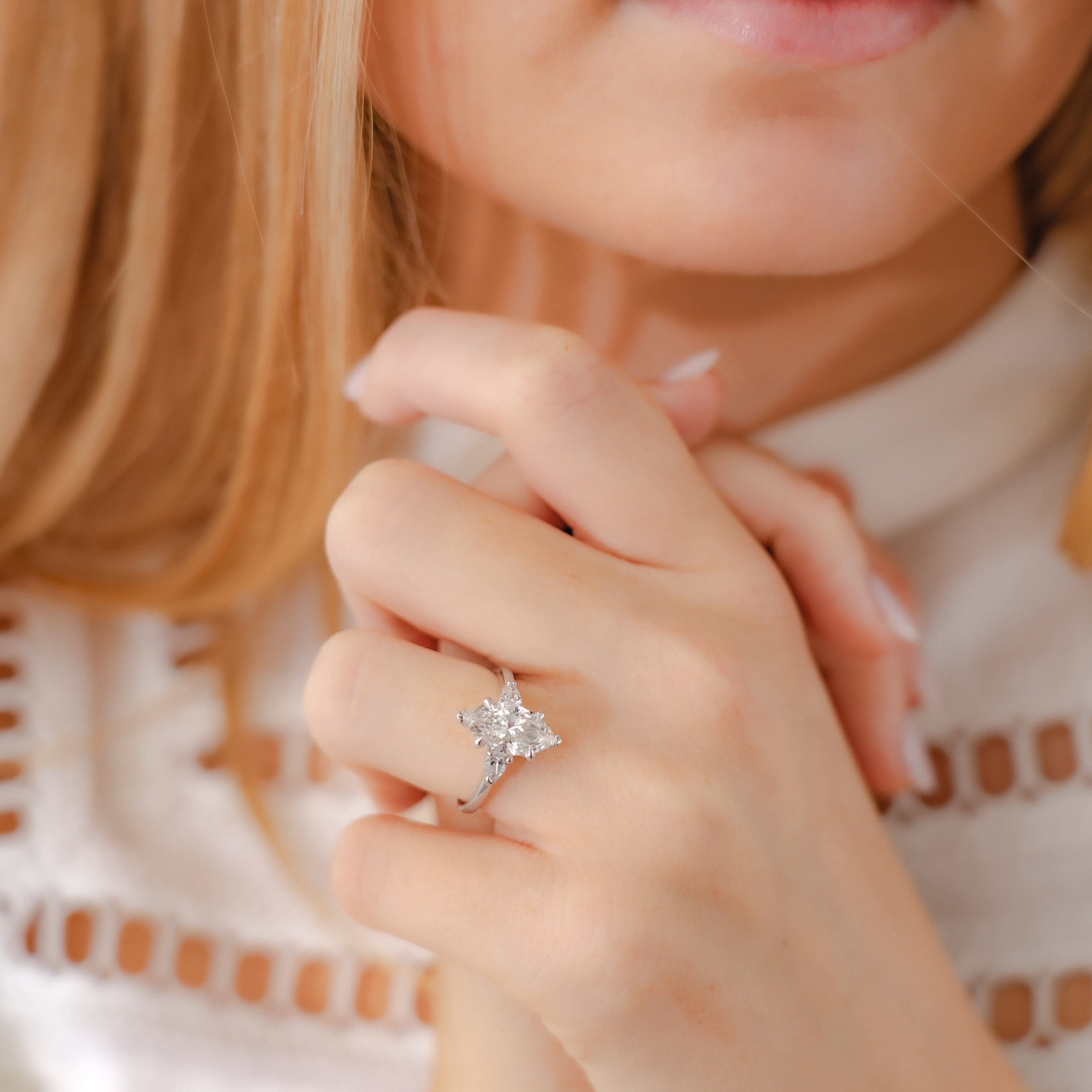 Daisy Customizable Lab Grown Diamond Engagement Ring