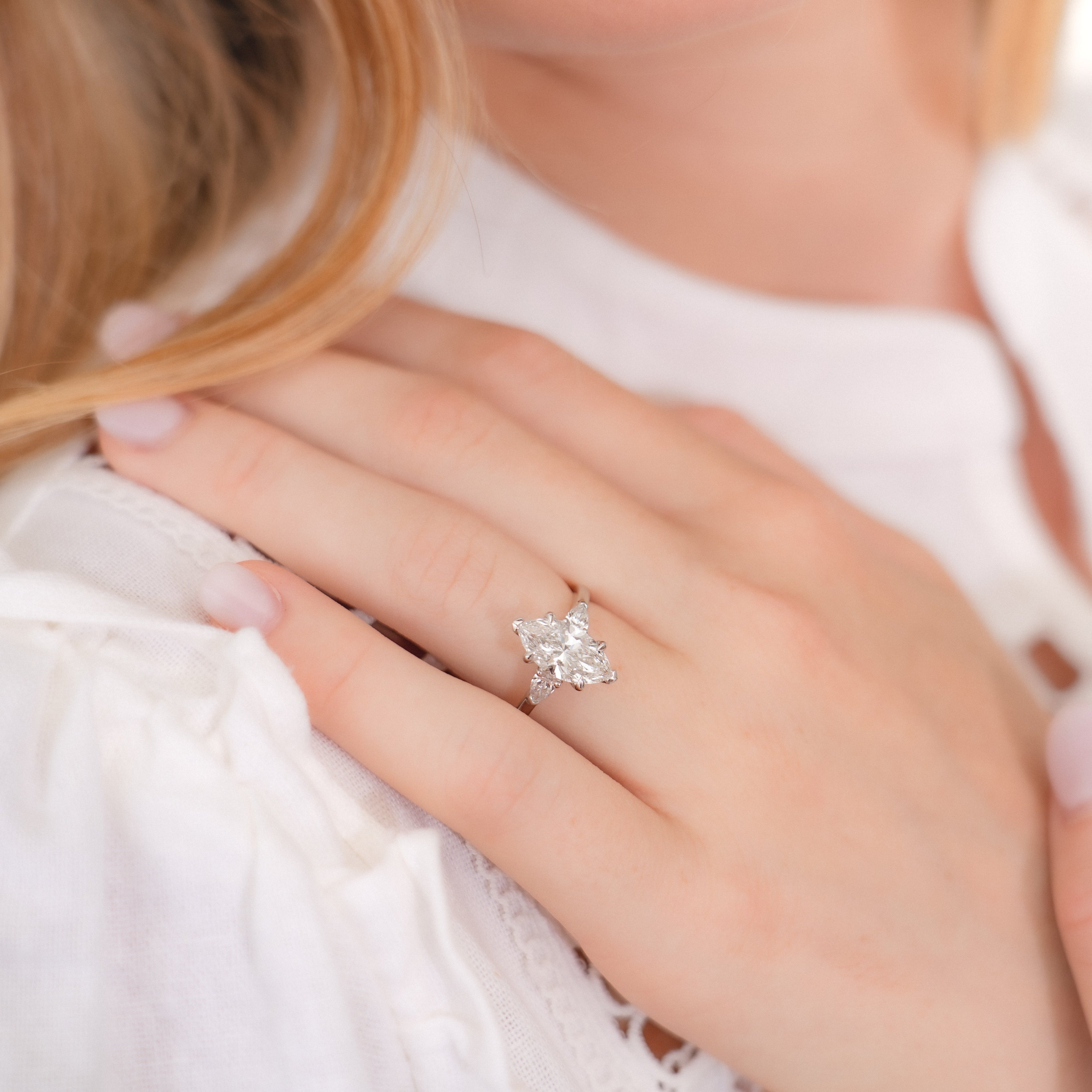 Daisy Customizable Lab Grown Diamond Engagement Ring