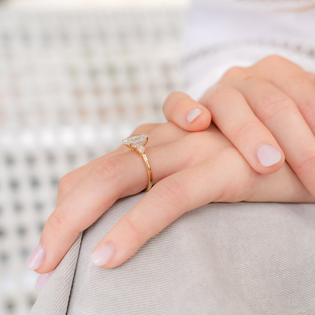 Daisy Customizable Lab Grown Diamond Engagement Ring