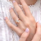 Dahlia Customizable Lab Grown Diamond Engagement Ring